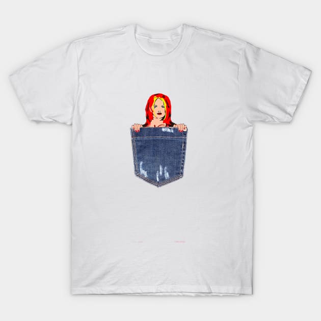 pocket pop 3 T-Shirt by Mikexkish